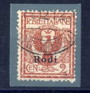 EGEO RODI 1912 - Serie ordinaria 2 c. - Aquila, tipo floreale - Picture 1 of 1