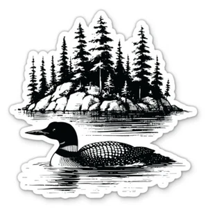 Loon Nature Vinyl Sticker - for Water Bottle Phone Car Tumbler Laptop - Picture 1 of 1