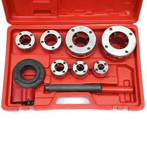 BSPT Pipe Threader 7 Stock Dies 3/8", 1/2", 3/4",1", 1-1/4", 1-1/2"/ 2" - Picture 1 of 11