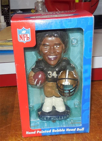 Vintage Ricky Williams ~ 8” Bobblehead ~ new in box ~ Saints Cover