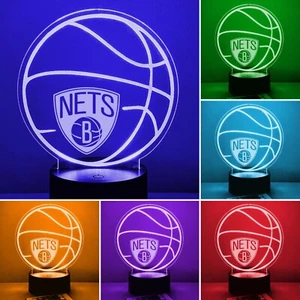 Brooklyn Nets Customized Basketball 16 Color Light w/Free Shipping & Remote - Picture 1 of 11