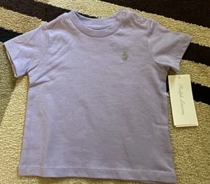 Polo Ralph Lauren Bebé Niña Púrpura Camiseta con Polo Pony Talla 6M Nuevo con Etiquetas - Imagen 1 de 6
