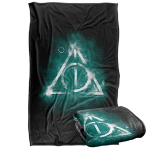 Harry Potter Geometric Deathly Hallows Silky Touch Super Soft Throw Blanket - Picture 1 of 8