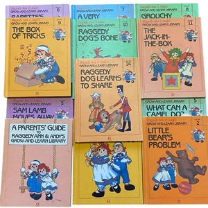 VTG Raggedy Ann & Andy Grow and learn library 1-11 plus 14 hardback 1988 - Foto 1 di 17