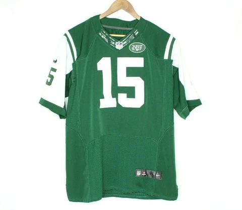NY Jets NFL Nike Onfield Jersey Brandon Marshall #15 Men's Size XL Cover