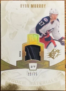 2013-14 SPx Rookie Materials PATCH 2 COLOUR Ryan Murray #RM-RM #’d 22/75 - Picture 1 of 3