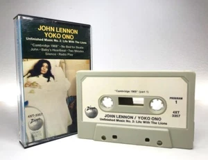 John Lennon/Yoko Ono LIFE WITH THE LIONS Cassette *US 1ST ISSUE 1969* NEAR MINT - Picture 1 of 9