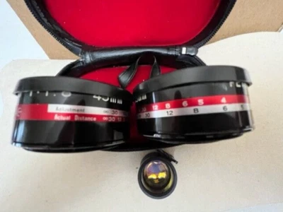 Juego de 3 teleobjetivos vintage PETRI AUX, gran angular teleobjetivo amplio ¡en estuche! Foto 1 de 4