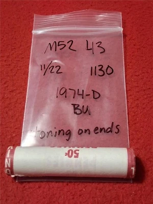 SHOTGUN Roll of 1974-D BU LINCOLN MEMORIAL CENTS                        #MF-5243 - Image 1 of 3