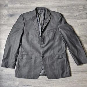 Chaqueta Blazer de Lana Calvin Klein Para Hombre Talla 42 Gris Regular Excelente Estado - Imagen 1 de 13