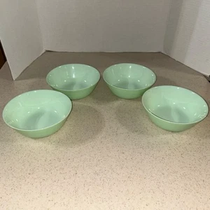 IKEA " SEAFOAM GREEN " 5 3/4" TEMPERED GLASS BOWL'S SET OF 4 NEW - Picture 1 of 12