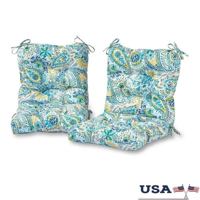 Juego de cojines para silla acolchada de exterior resistente a manchas de agua de polifibra suave nuevo Foto 1 de 4