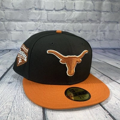 Texas Longhorns New Era 59FIFTY 2009 7 Time Champions naranja negro ajustado 7 5/8 Foto 1 de 4