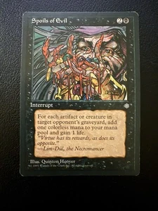 1 x Spoils of Evil - Ice Age - MTG Magic the Gathering - Black - Picture 1 of 3