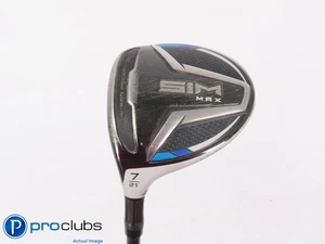 Left Handed TaylorMade SIM MAX 21* 7 Wood - Ventus Blue 6-R Regular Flex #448150 - Picture 1 of 4