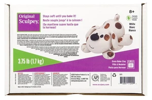Original Sculpey White, Non Toxic, Polymer clay, Oven Bake Clay Toy - Picture 1 of 7