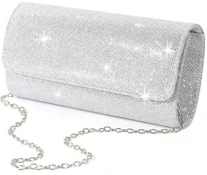 Evening Clutch Purse Bag Sparkling Party Handbag Wedding Bag for Women Ladies - Picture 1 of 6