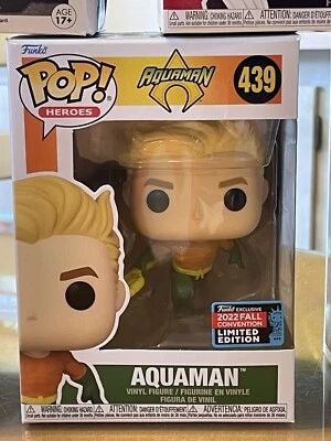 Funko Pop DC Super Heroes Aquaman 2022 exclusivo de la Convención de Otoño sin abrir como nuevo   Foto 1 de 4