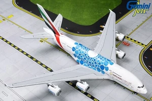 Emirates Airbus A380 A6-EOC EXPO 2020 Blue GeminiJets GJUAE1833 Scale 1:400 RARE - Picture 1 of 3