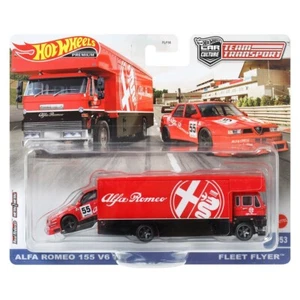Hot Wheels Alfa Romeo 155 V6 Fleet Flyer Team Transport Truck - Picture 1 of 1