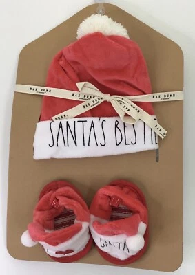 Sombrero y pantuflas de Navidad para bebés Rae Dunn nuevas Foto 1 de 4