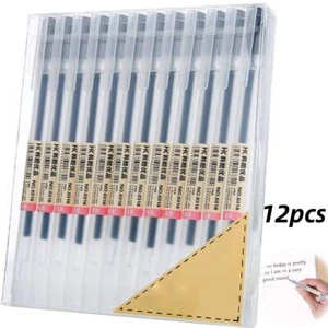12pcs Gel Ink Pen Fine Point Pens Ballpoint Pen 0.5mm for Office School Supply - Picture 1 of 8