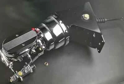 1966-77 Ford Bronco 8" Chrome Power Brake Booster Master Cylinder kit de disco - Imagem 1 de 4