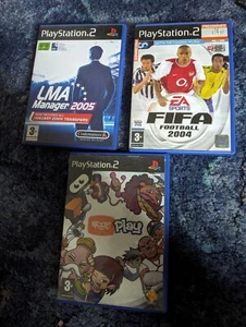 Ps2 Game Bundle LMA Manager 2005 Fifa 2004 Eyetoy Play - Picture 1 of 3