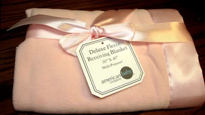 American Baby Company Pink Deluxe Fleece Receiving Blanket 30"x40" Soft! 689 - Picture 1 of 4
