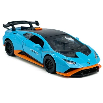 1:40 Lamborghini Huracan STO Model Toy Car Diecast Toy Vehicle for Boys Blue - Image 1 of 4