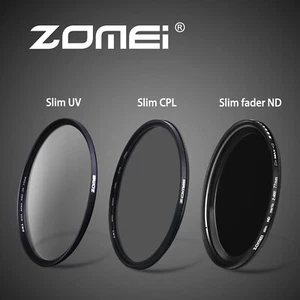 52/58/62/67/72/77/82mm Slim Fader ND2-400+Slim CPL+Slim UV For Digital Camera - Picture 1 of 20