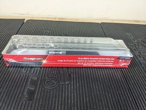 #bc224 NEW Snap-on 22 Piece 1/4"dr METRIC 6-point Socket DARK TITANIUM Foam Set - Picture 1 of 10