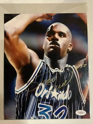 Shaquille O'neal ROOKIE YEAR RARE FULL SIGNATURE Signed 8x10 Photo JSA COA - Image 1 of 4