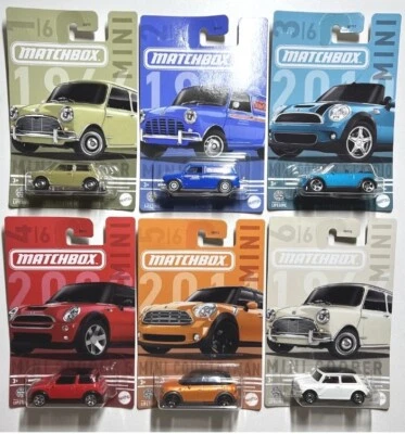 2024 Matchbox Mini Cooper Complete Set Of 6 Walmart Exclusive NIP  - Image 1 of 2
