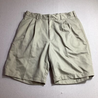 Pantalones Cortos Tommy Armour Para Hombre 34 Ligeros Plisados Chinos Beige Cómodos Exterior Foto 1 de 4