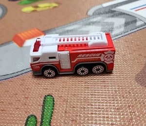 Mini Diecast Rescue Fire Department Truck Extendable Ladder Safety Vehicle - Picture 1 of 8