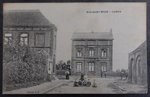 1917 France Postcard-Bac-Saint Maur-Station Used to Northcote - Picture 1 of 2