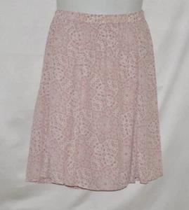 Gonna pull-on completamente foderata in pizzo stampata in stile Joe Zee taglia S blush - Foto 1 di 2