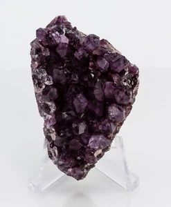 Racimo de Cristal Amatista Alacam Druzy Púrpura Raro Balikesir Turquía 66 mm H1729 - Imagen 1 de 16