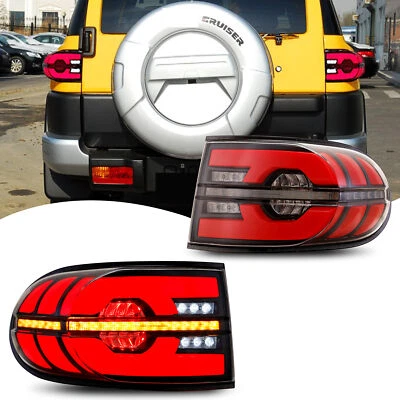 Luces traseras LED transparentes secuenciales para Toyota FJ Cruiser 2007-2020 Foto 1 de 4