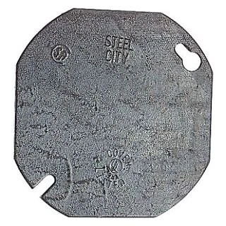 Steel City 54 C 1, Electrical Octagon Box Cover, 4 Inch Oct Box Cover, 1 PC