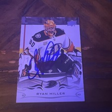 Ryan Miller Signed Card