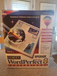 Corel WordPerfect Suite 8 Professional New Box Paradox/Upgrade Version