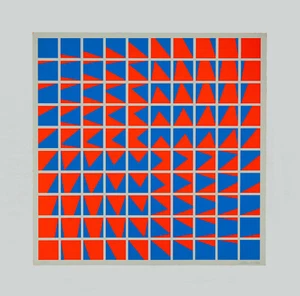 Horacio GARCIA ROSSI - "Composition", 1975 - Serigrafia, 69 x 69 cm - Foto 1 di 4