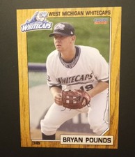 2009 Choice West Michigan Whitecaps Bryan Pounds #17