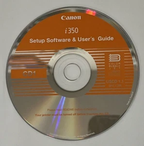 Canon i350 Color Bubble Jet Printer Setup Software USCD 1.1 CD1 CD-ROM DISC ONLY - Picture 1 of 1