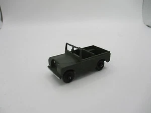 MATCHBOX LESNEY #12B-2 LAND ROVER ARMY JEEP RESTORED BLACK PLASTIC WHEELS CODE 3 - Picture 1 of 18