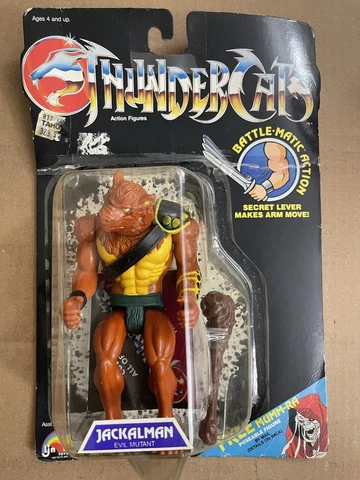 1985 Vintage ThunderCats JACKALMAN Evil Mutant  LJN   Action Figure MOC 🔥 Cover
