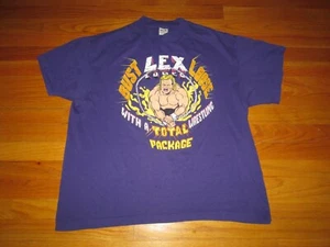 Authentic Original Vtg 80s 90s LEX LUGER WCW Wrestling wwf Bust Loose T Shirt XL - Picture 1 of 4