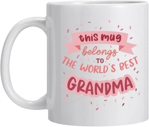 Grandma Mothers Day Gifts for Grandma,The Worlds Best Grandma Coffee Mug - Picture 1 of 1